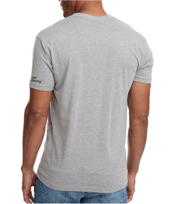 back of mens aviator crew neck tee