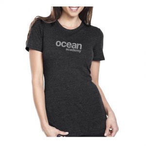front of womens ocean crew neck tee