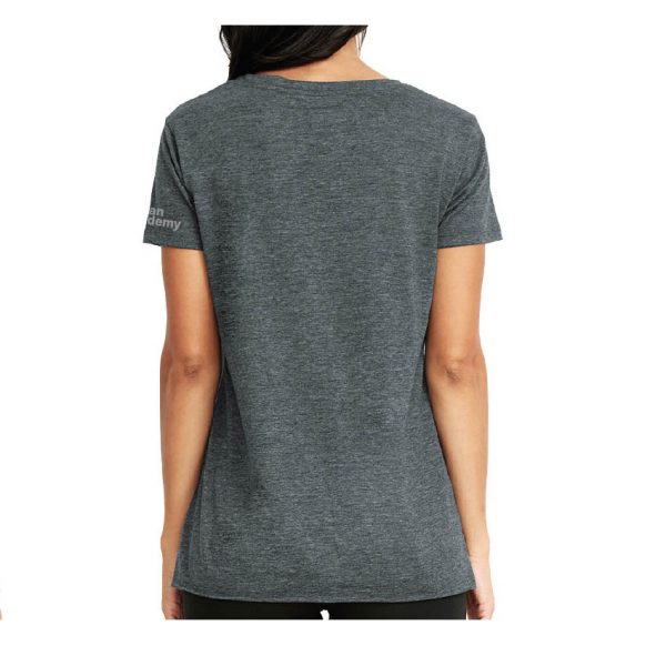 back of womens aviator scoop neck tee