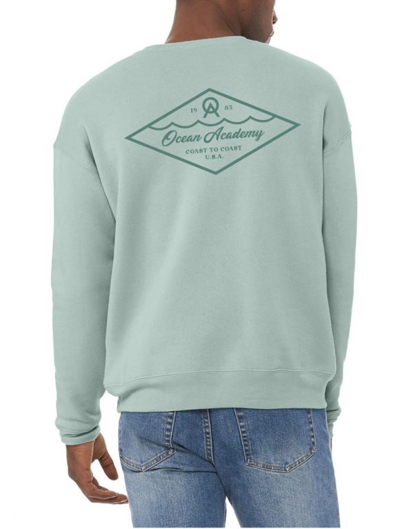 Unisex Sailor Fleece Crew (Dusty Blue)