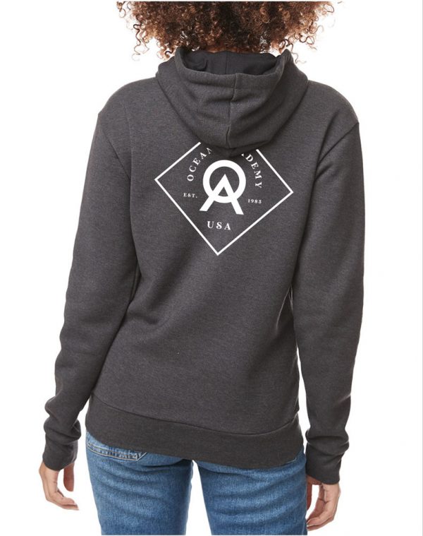 Unisex Stadium Hoodie (Heather Black) - Image 2