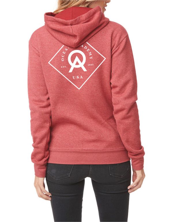 Unisex Stadium Hoodie (Heather Cardinal) - Image 2