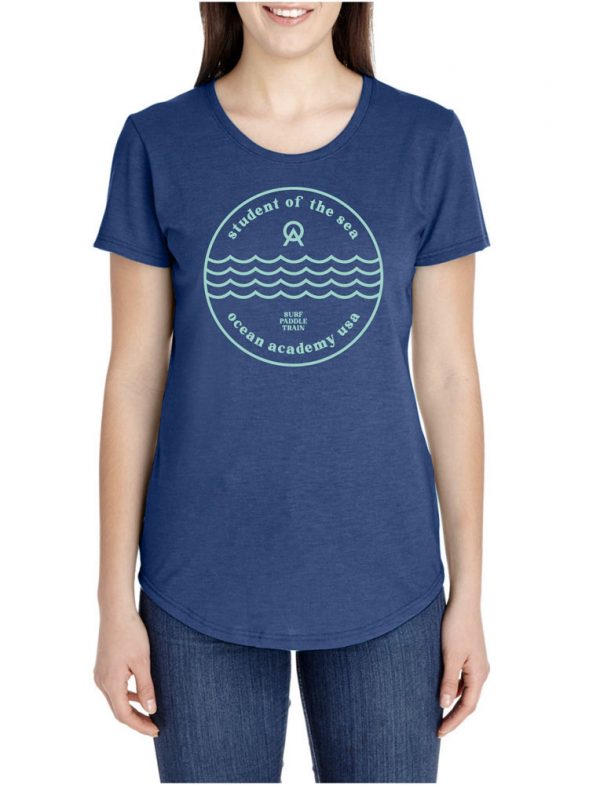 Women's Making Waves Triblend Tee (Heather Blue)