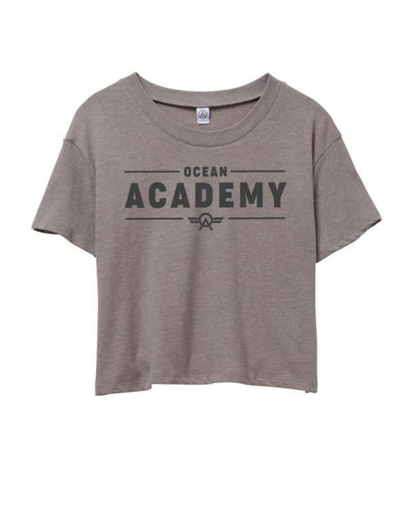 Women's Maverick Crop Tee (Smoke Grey)