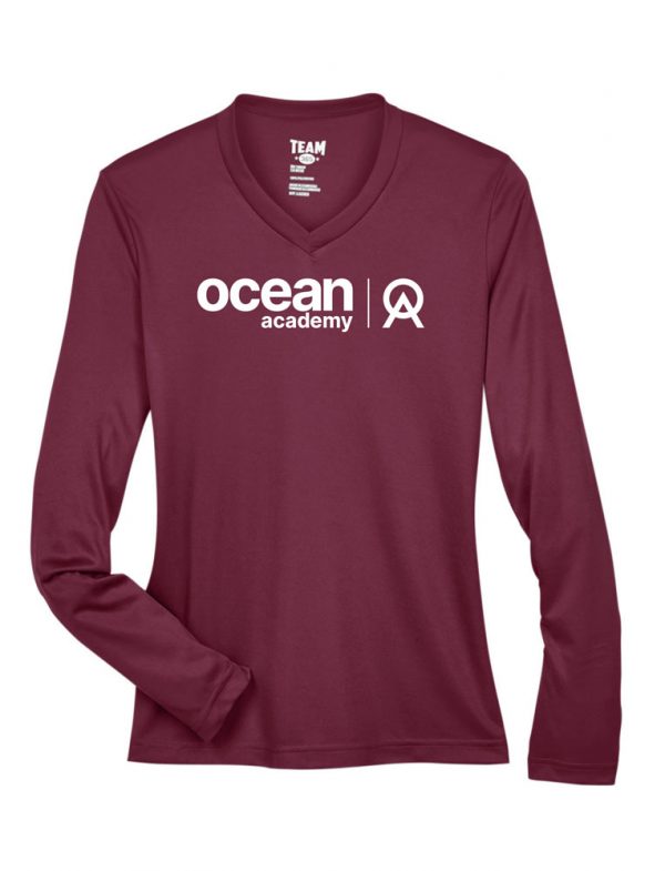 Women's Ambassador L/S Performance Shirt (Maroon)