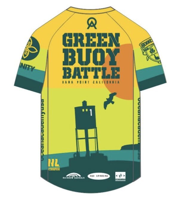 Men's Green Buoy Battle Short Sleeve Race Jersey (by Hammers & Legends) - Image 3