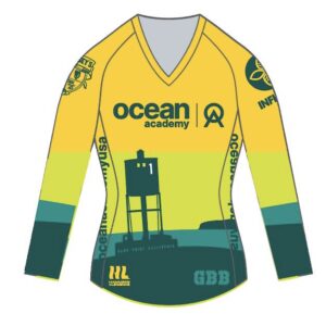Women's Green Buoy Battle Long Sleeve Race Jersey (by Hammers & Legends)