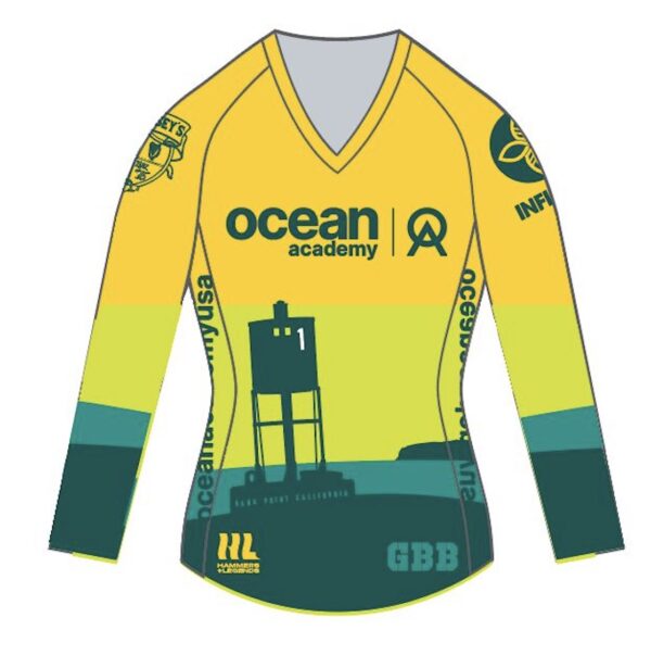 Women's Green Buoy Battle Long Sleeve Race Jersey (by Hammers & Legends)