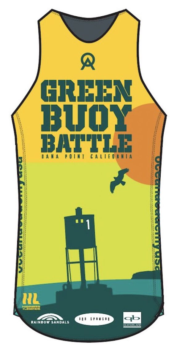 Men's Green Buoy Battle Tank Race Jersey (by Hammers & Legends) - Image 2