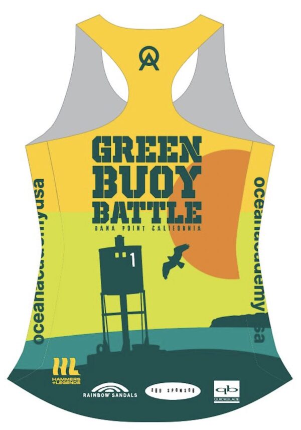 Women's Green Buoy Battle Tank Race Jersey (by Hammers & Legends)